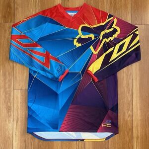 FOX MOTOCROSS MOUNTAIN-BIKE BMX ATV MX JERSEY / MENS Small HC RETRO / PUR MULTI